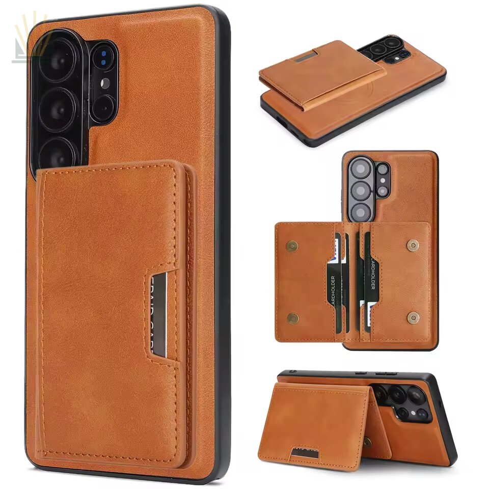 2-in-1 Magnetic Leather Wallet Case