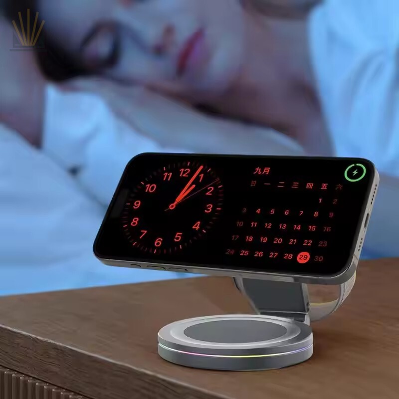Premium 3-in-1 Foldable Magnetic Wireless Charging Station